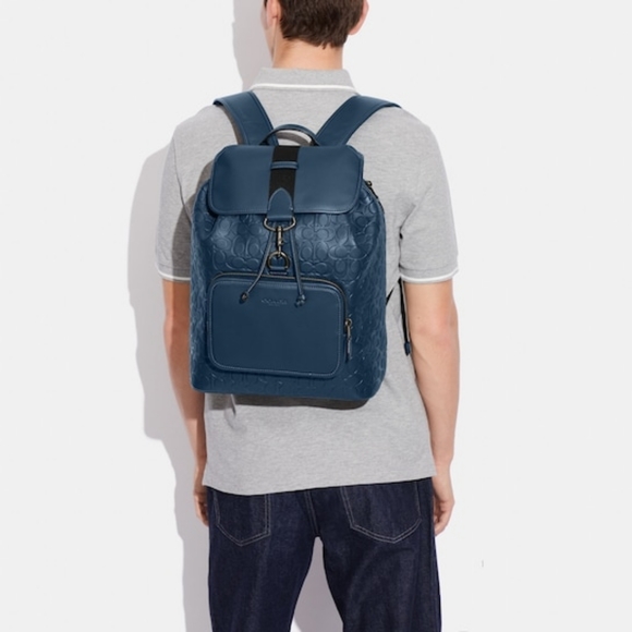 COACH Sullivan Backpack Genuine Leather NWT - Picture 4 of 7